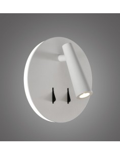 Aplique de Pared - ACB - Lámpara de lectura Led regulable blanco Ø15 cm 2