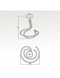 Plafón de techo LED Line -... 2