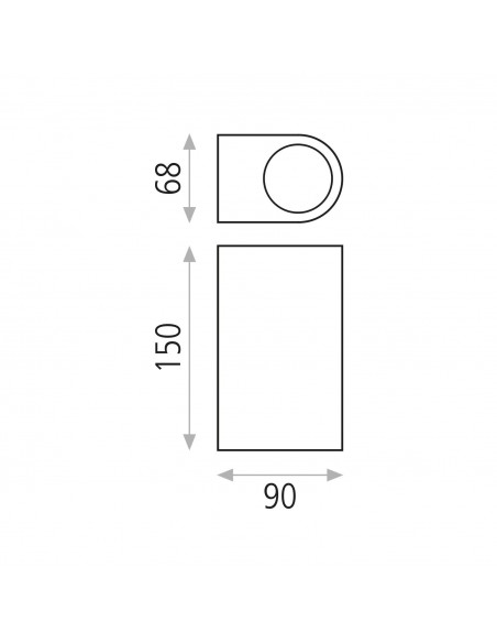Aplique de pared con 2 luces Boj 