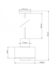 Colgante de techo Tarraco 2