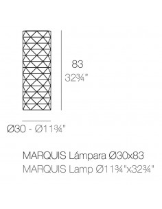 Lámpara de pie Marquis con batería - Vondom