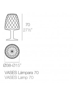 Lámpara de Pie Vases - Vondom - Lámpara Exterior de polietileno, iluminación LED regulable, luz blanca o colores