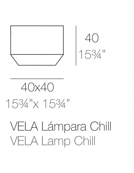 Vela Cubo Chill con cable