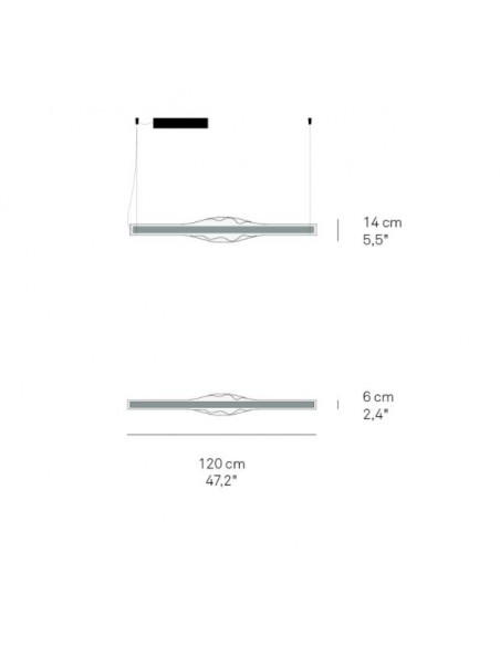 Lámpara colgante regulable Dune