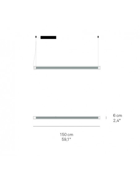 Lámpara colgante regulable Estela