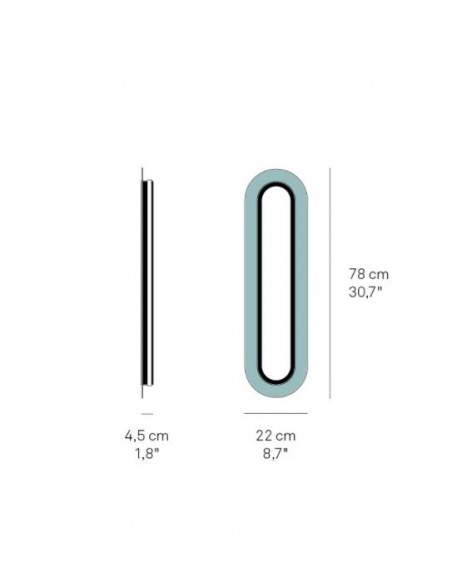 Aplique de pared Lens Super Ovalal