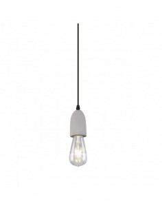 Lámpara de Techo Foz - AJP - Bombilla Colgante Vintage, cemento gris