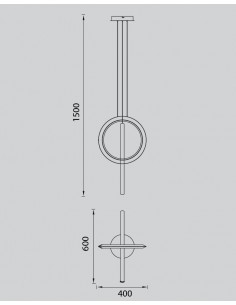 Colgante de techo Kitesurf 2 aros 2