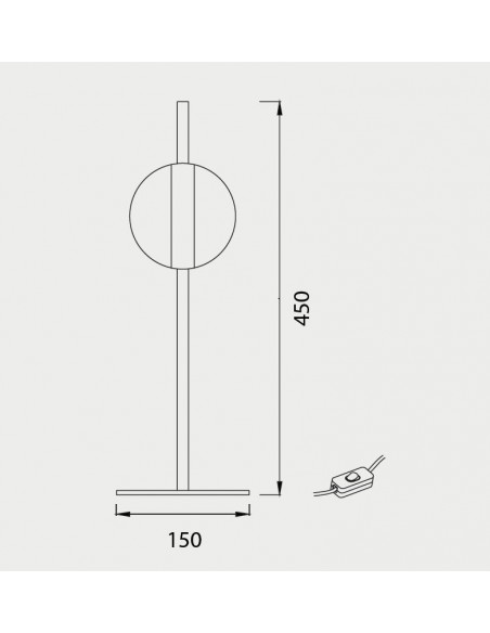 Lámpara de mesa Cuba