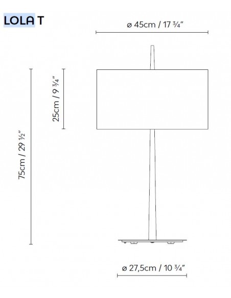 Lámpara de mesa Lola T
