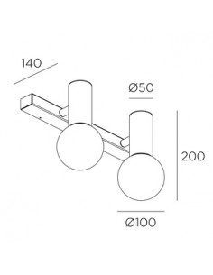 Aplique de pared para espejos Mist – Leds C4 2
