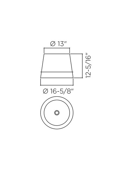 Lámpara de pie Metrica base redonda – Leds C4