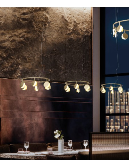 Colgante de techo dorado Shell - Mantra