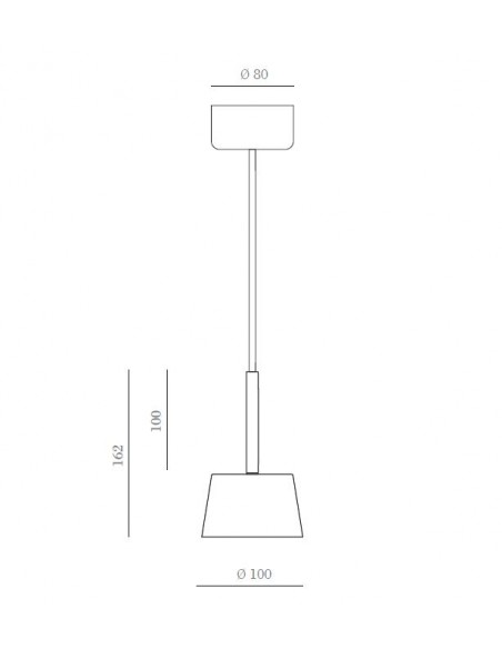 Lámpara colgante Nera - Aromas