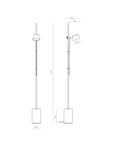 Lámpara de pie Nera - Aromas