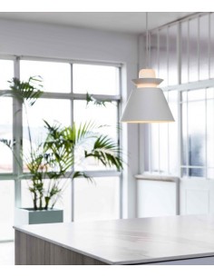 Lámpara Colgante de Techo Naos - Faro - Beige / Blanco 