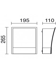 Aplique de pared Pyramid - Exo - Novolux Lighting 2