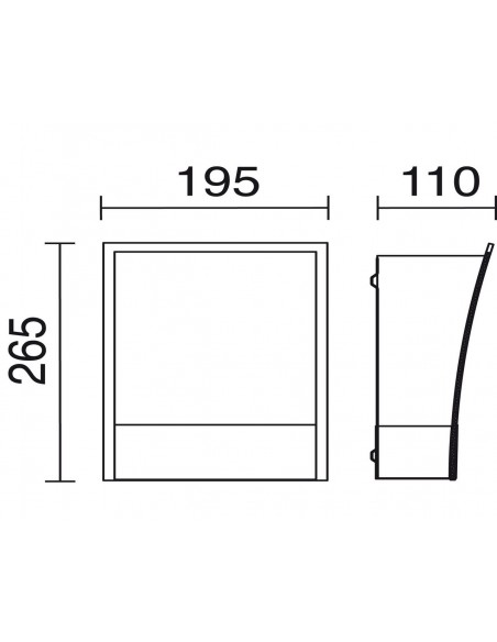 Aplique de pared Pyramid - Exo - Novolux Lighting