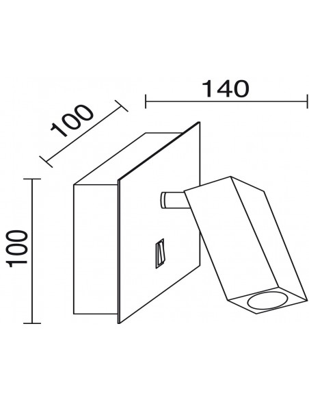 Aplique de pared Spot - Exo - Novolux Lighting