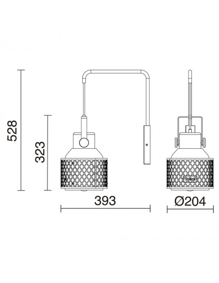 Aplique de pared Tosca Wall - Exo - Novolux Lighting