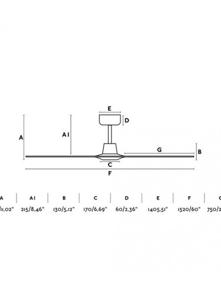 Ventilador de techo Morea - Faro