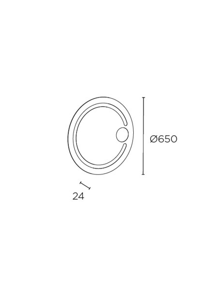 Espejo iluminado Loop – Leds C4