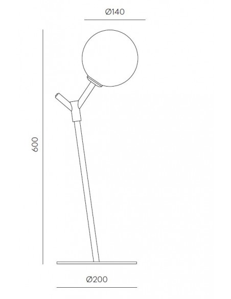Lámpara de mesa Atom - Aromas