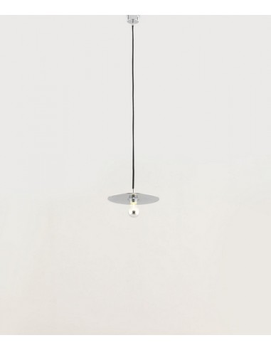 Lámpara colgante cromo Disc - Aromas