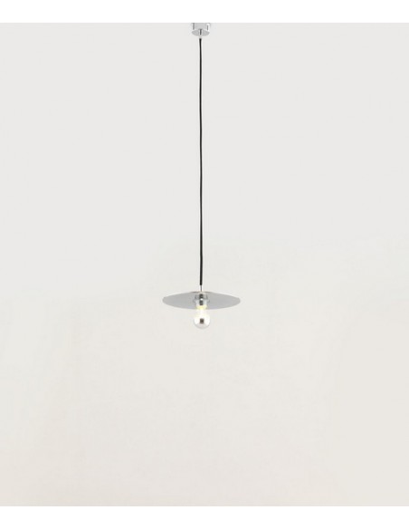 Lámpara colgante cromo Disc - Aromas