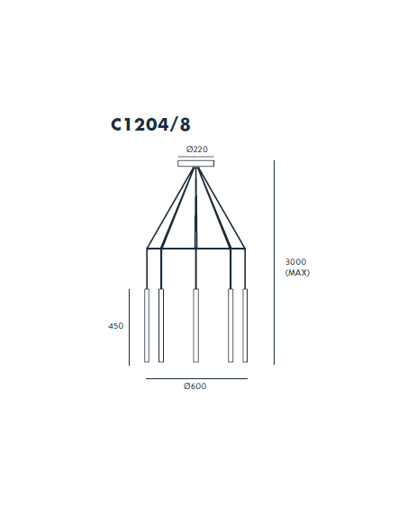 Lámpara colgante Mika Multi - Aromas