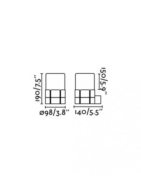 Lámpara aplique exterior Tram - Faro