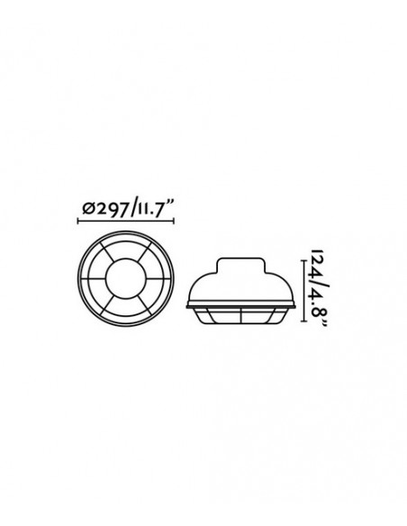 Lámpara plafón Helmet - Faro