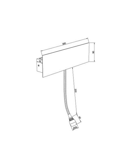 Aplique de pared con flexo Suau - Pujol