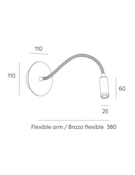 Aplique de pared Dled - Massmi
