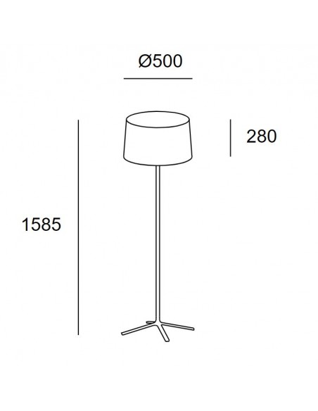 Lámpara de pie Hall – Leds C4 – Disponible en blanco y negro
