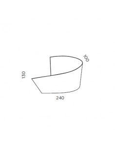 Aplique de pared cromo Ado - Pujol 2