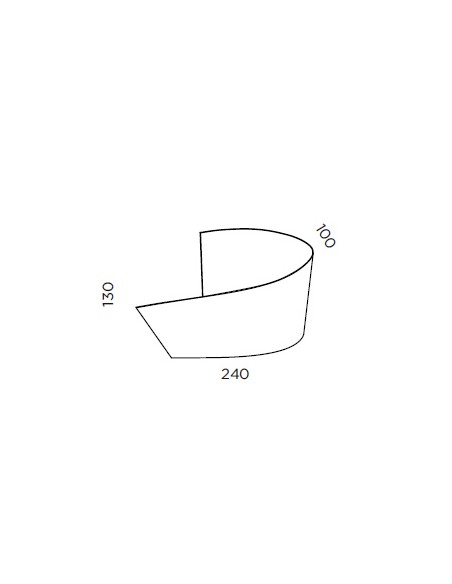 Aplique de pared cromo Ado - Pujol