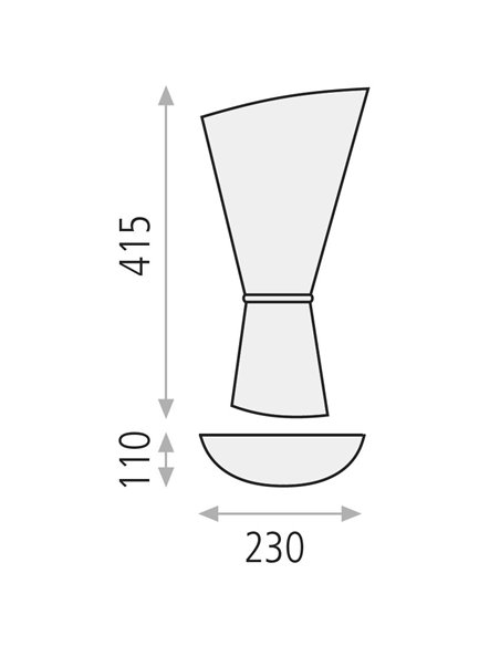 Aplique de pared Perla - ACB