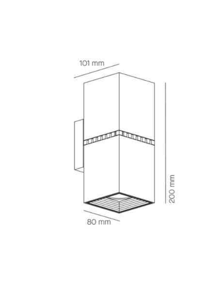 Aplique de pared Dau 200 CC - Milán