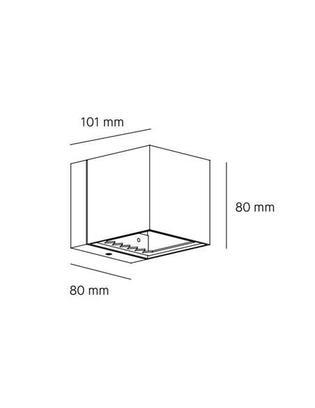 Aplique de pared G9 Dau 80 - Milán