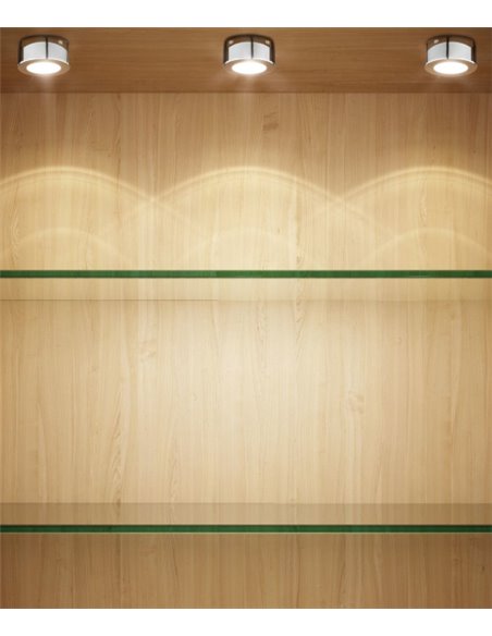 LED surface light fitting for furniture in 4 finishes - Ibiza - Indeluz - Novolux Lighting