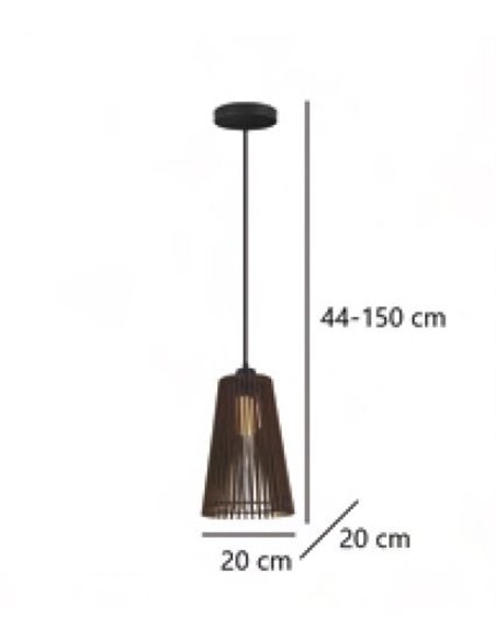 Lámpara colgante de madera oscura Mon – AJP
