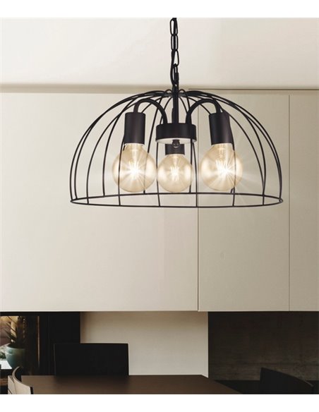 Colgante de techo tipo jaula 3 luces Nora – AJP