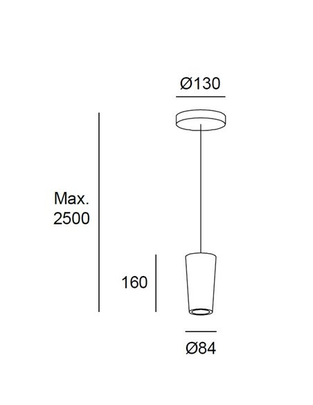 Lámpara colgante Catenaria Surface – Leds C4