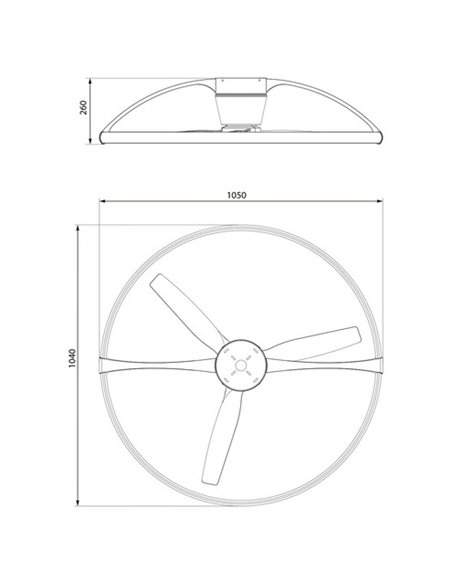 Plafón ventilador de techo con luz y motor DC Nepal by José Ignacio Ballester – Mantra