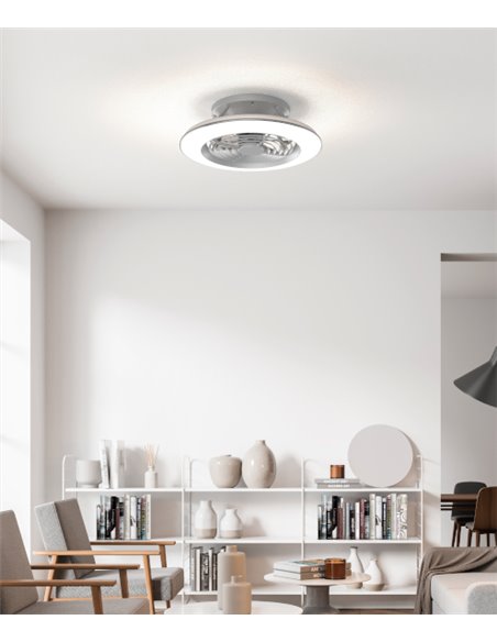 Plafón ventilador de techo con luz y motor DC Alisio Mini – Mantra