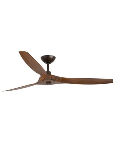Ventilador de techo con motor DC sin luz marrón oscuro SMART Morea - Faro