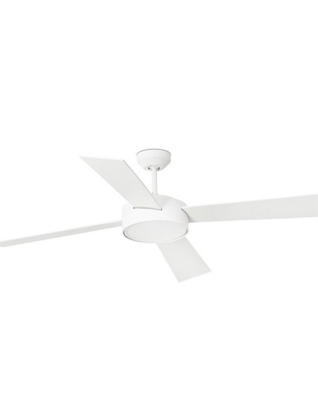 Ventilador de techo con luz y motor DC blanco Hydra - Faro
