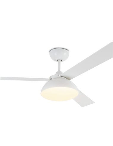Ventilador de techo con luz blanco con motor DC SMART Rodas - Faro