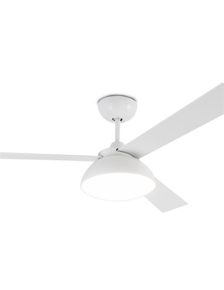 Ventilador de techo con luz blanco con motor DC SMART Rodas - Faro